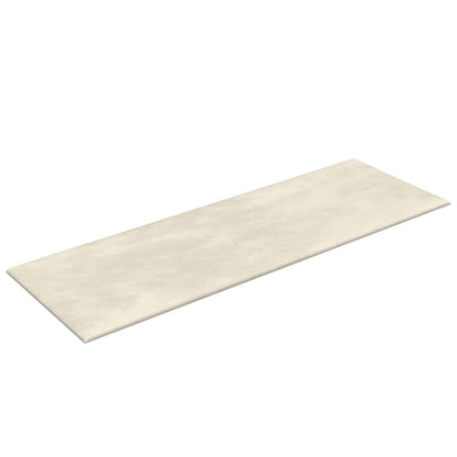 Wall Headboard 12 pcs Cream Velvet