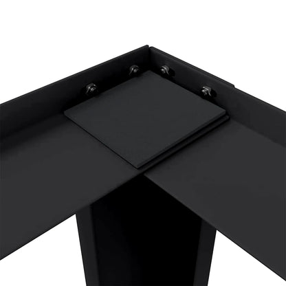 Washing Machine Pedestal 2 pcs Black 127 x 54.5 x 32.5 cm Steel