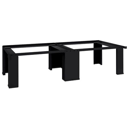 Washing Machine Pedestal 2 pcs Black 127 x 54.5 x 32.5 cm Steel