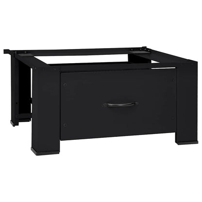 Washing Machine Pedestal Black 64 x 55 x 32.5 cm Steel