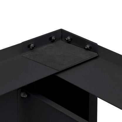 Washing Machine Pedestal 2 pcs Black 127 x 54.5 x 32.5 cm Steel