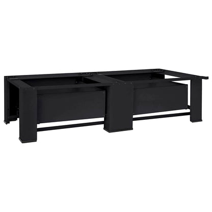 Washing Machine Pedestal 2 pcs Black 127 x 54.5 x 32.5 cm Steel