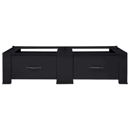 Washing Machine Pedestal 2 pcs Black 127 x 54.5 x 32.5 cm Steel