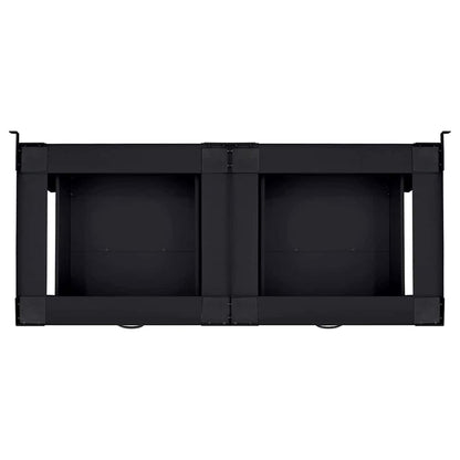 Washing Machine Pedestal 2 pcs Black 127 x 54.5 x 32.5 cm Steel