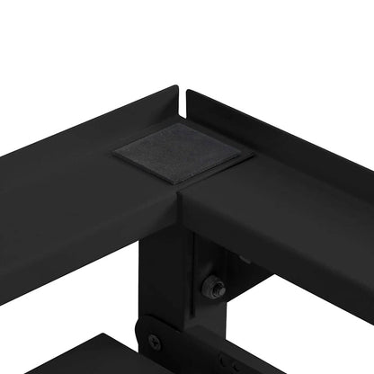 Washing Machine Pedestal 2 pcs Black 120 x 56 x 52 cm Steel