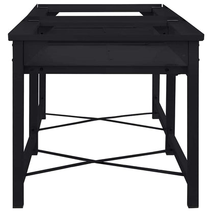 Washing Machine Pedestal 2 pcs Black 120 x 56 x 52 cm Steel