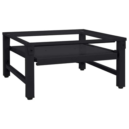 Washing Machine Pedestal Black 62 x 60.5 x 32.5 cm Steel