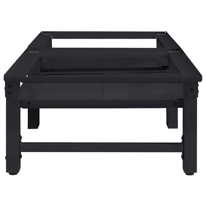 Washing Machine Pedestal 2 pcs Black 124.5 x 61.5 x 32.5 cm