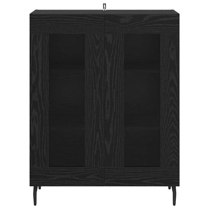 Sideboard Black Oak 69.5 x 34 x 90 cm Engineered Wood