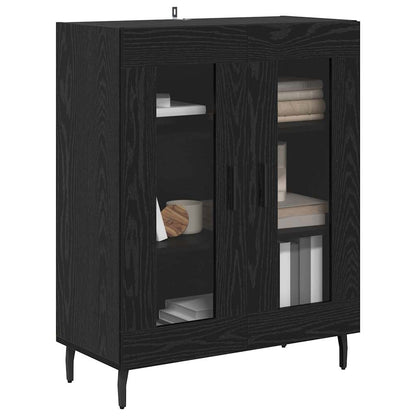 Sideboard Black Oak 69.5 x 34 x 90 cm Engineered Wood