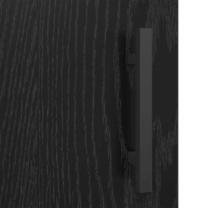 Sideboard Black Oak 69.5 x 34 x 90 cm Engineered Wood