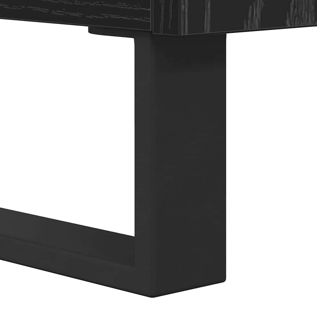 Sideboard Black Oak 69.5 x 34 x 90 cm Engineered Wood