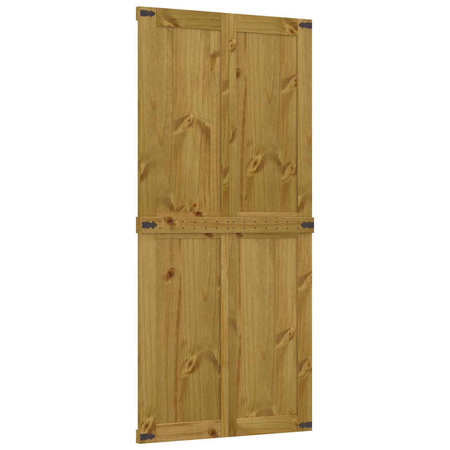 Barn Door Corona Honey Brown 90 x 210 cm Solid Pine Wood
