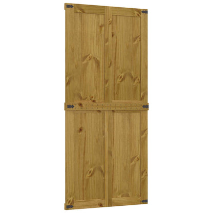 Barn Door Corona Honey Brown 90 x 210 cm Solid Pine Wood