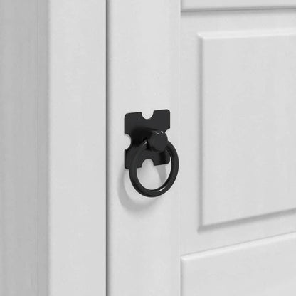 Bedside Table Corona White 45 x 35 x 64 cm Solid Pine Wood