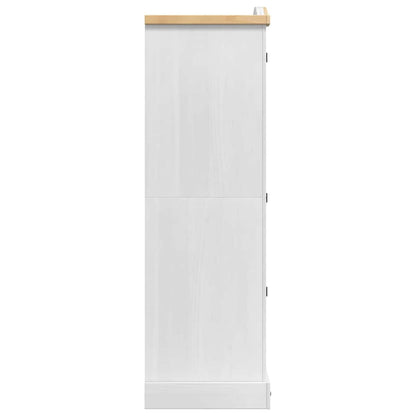 Wardrobe Corona White 101 x 52 x 170 cm Solid Pine Wood