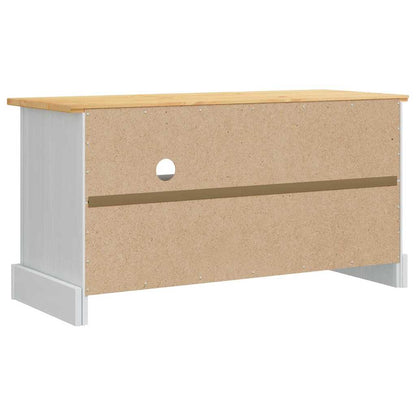 TV Cabinet Corona White 100 x 40 x 52 cm Solid Pine Wood