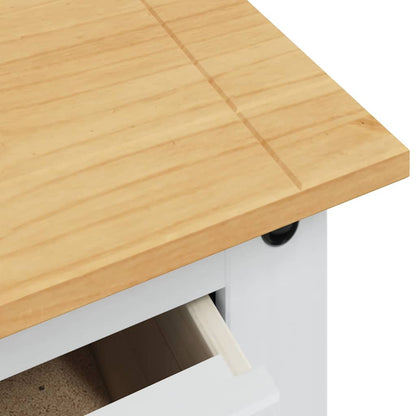 Storage Chests Corona White 92 x 48 x 114 cm Solid Pine Wood