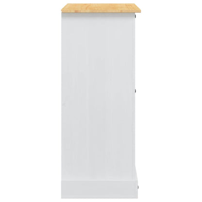 Storage Chests Corona White 92 x 48 x 114 cm Solid Pine Wood