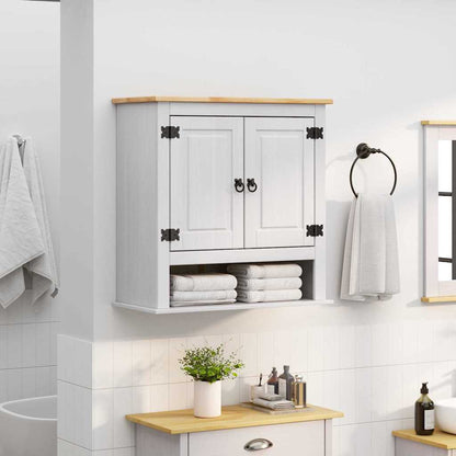Hanging Cabinet Corona White 70 x 33 x 71.5 cm Solid Pine Wood