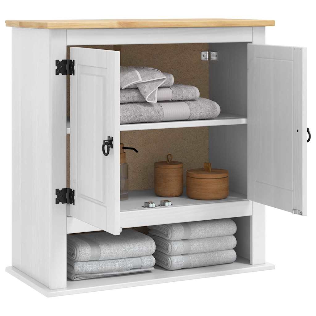 Hanging Cabinet Corona White 70 x 33 x 71.5 cm Solid Pine Wood