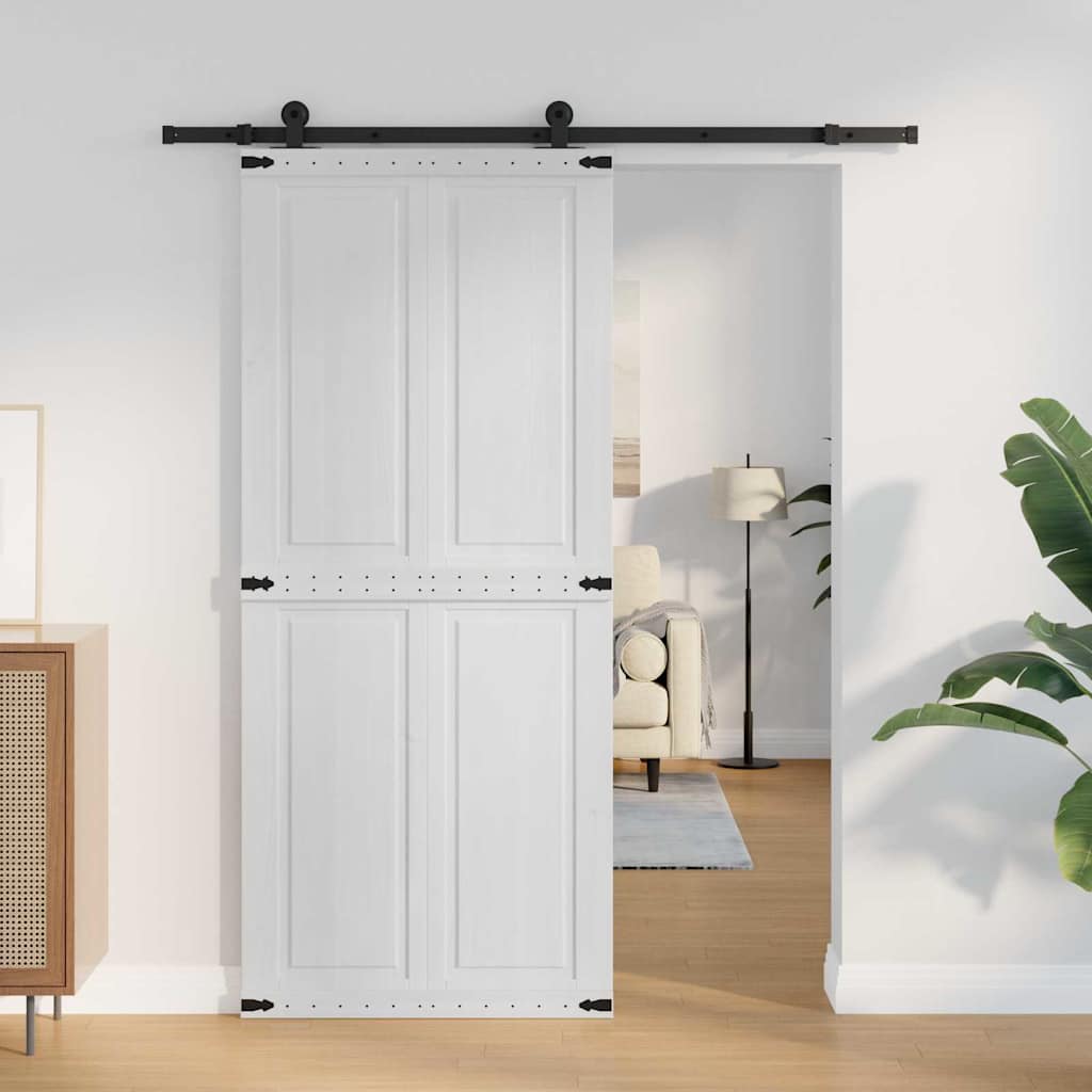 Barn Door Corona 90 x 210 cm Solid Pine Wood