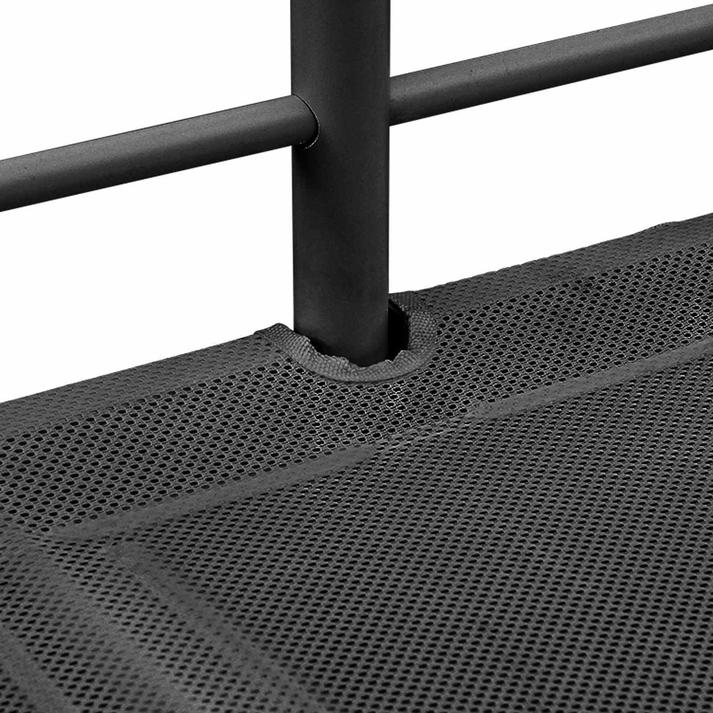 Kids'Loft Bed Frame Black 107 x 201 cm