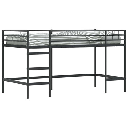 Kids'Loft Bed Frame Black 107 x 201 cm