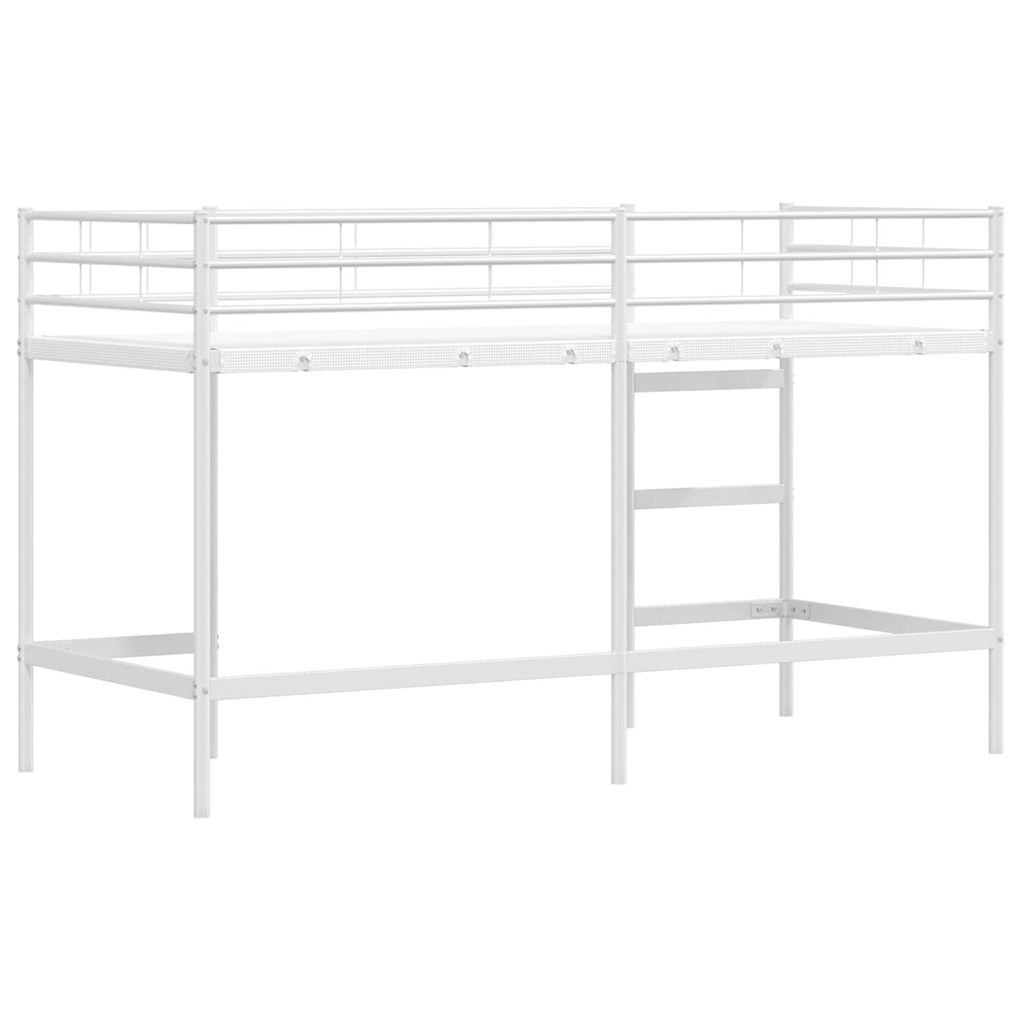 Kids'Loft Bed Frame White 74.5 x 190 cm Steel
