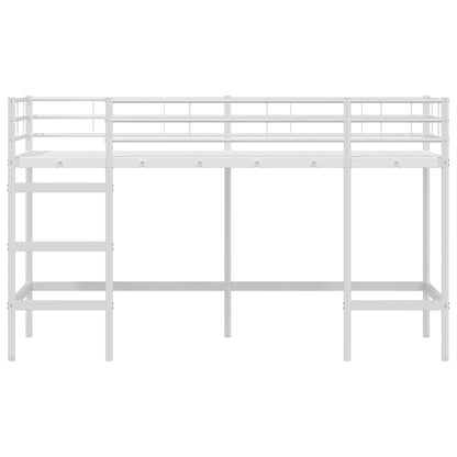 Kids'Loft Bed Frame White 74.5 x 190 cm Steel