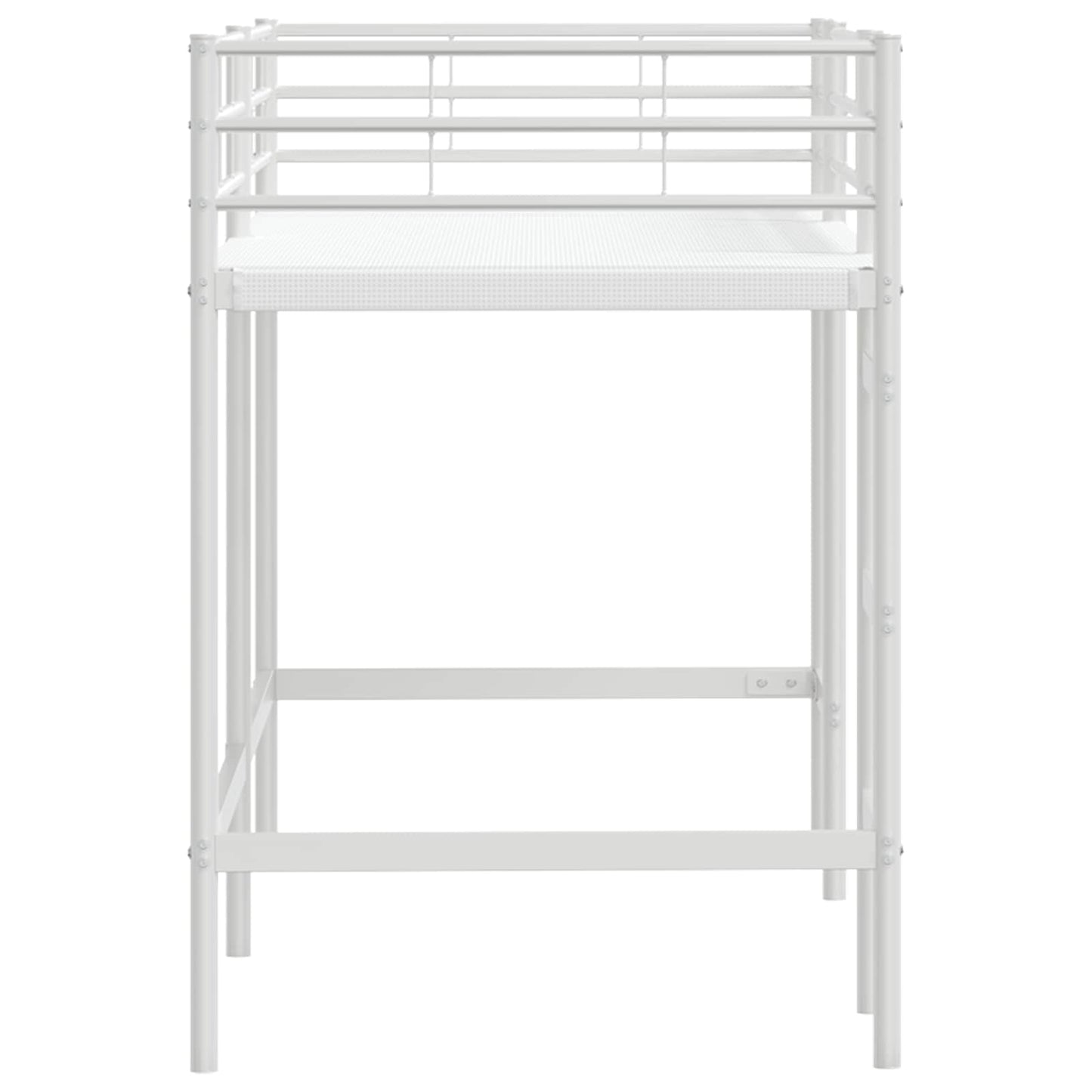 Kids'Loft Bed Frame White 74.5 x 190 cm Steel