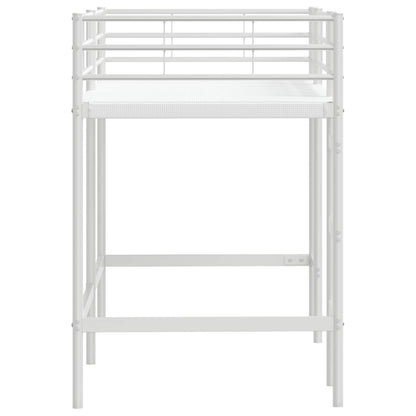 Kids'Loft Bed Frame White 74.5 x 190 cm Steel