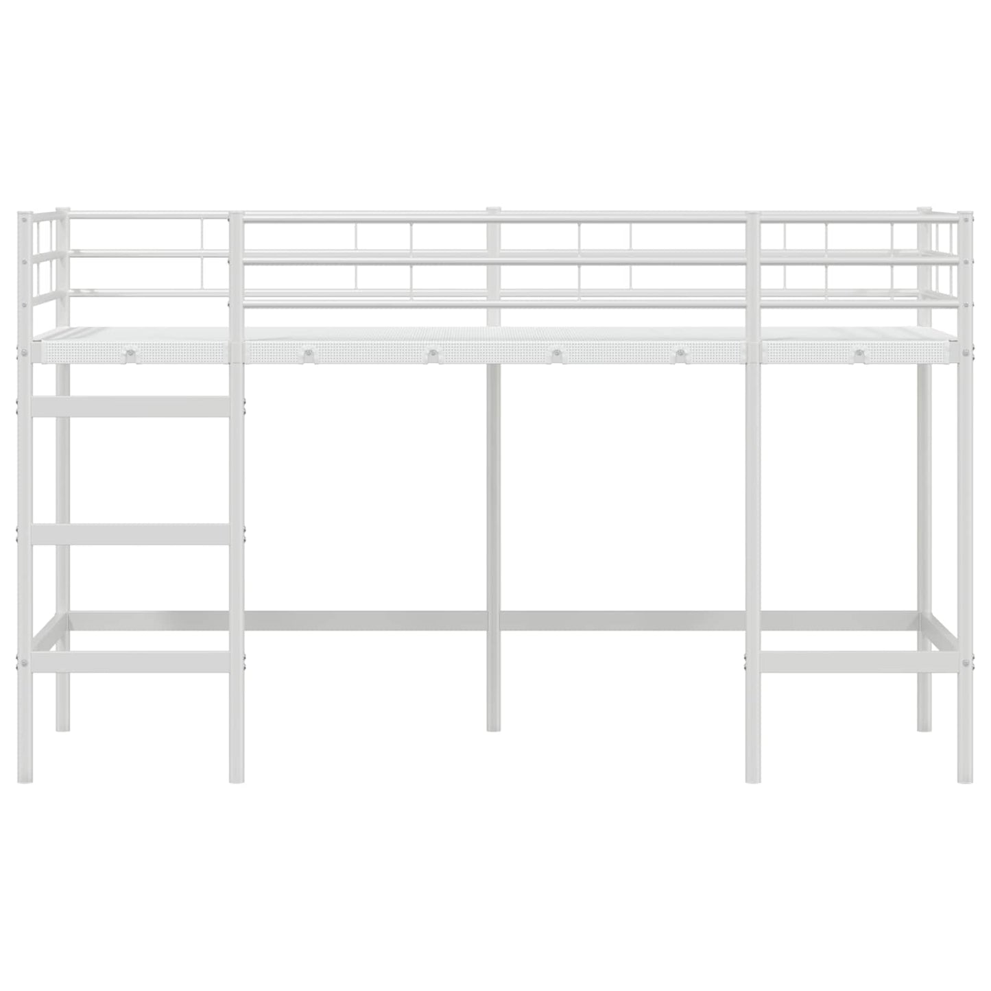 Kids'Loft Bed Frame White 99.5 x 190 cm Steel