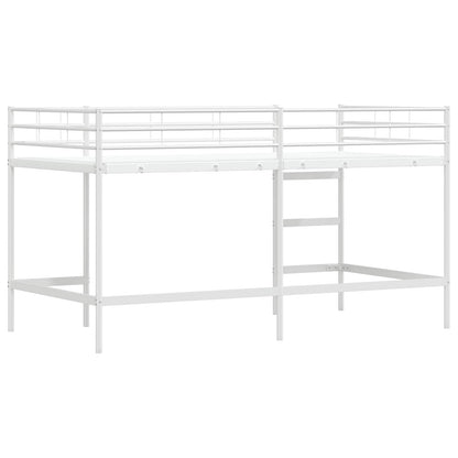 Kids'Loft Bed Frame White 100 x 200 cm Steel