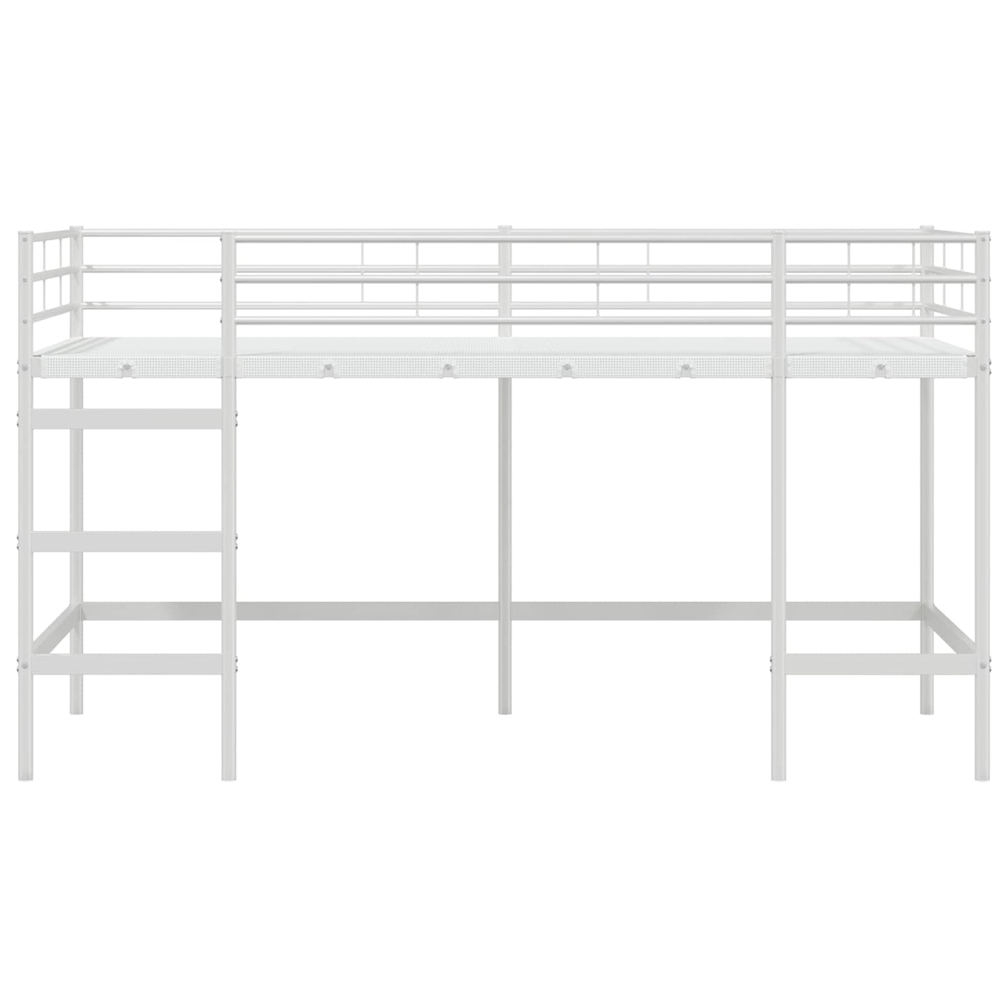 Kids'Loft Bed Frame White 100 x 200 cm Steel