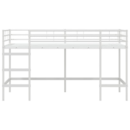 Kids'Loft Bed Frame White 100 x 200 cm Steel