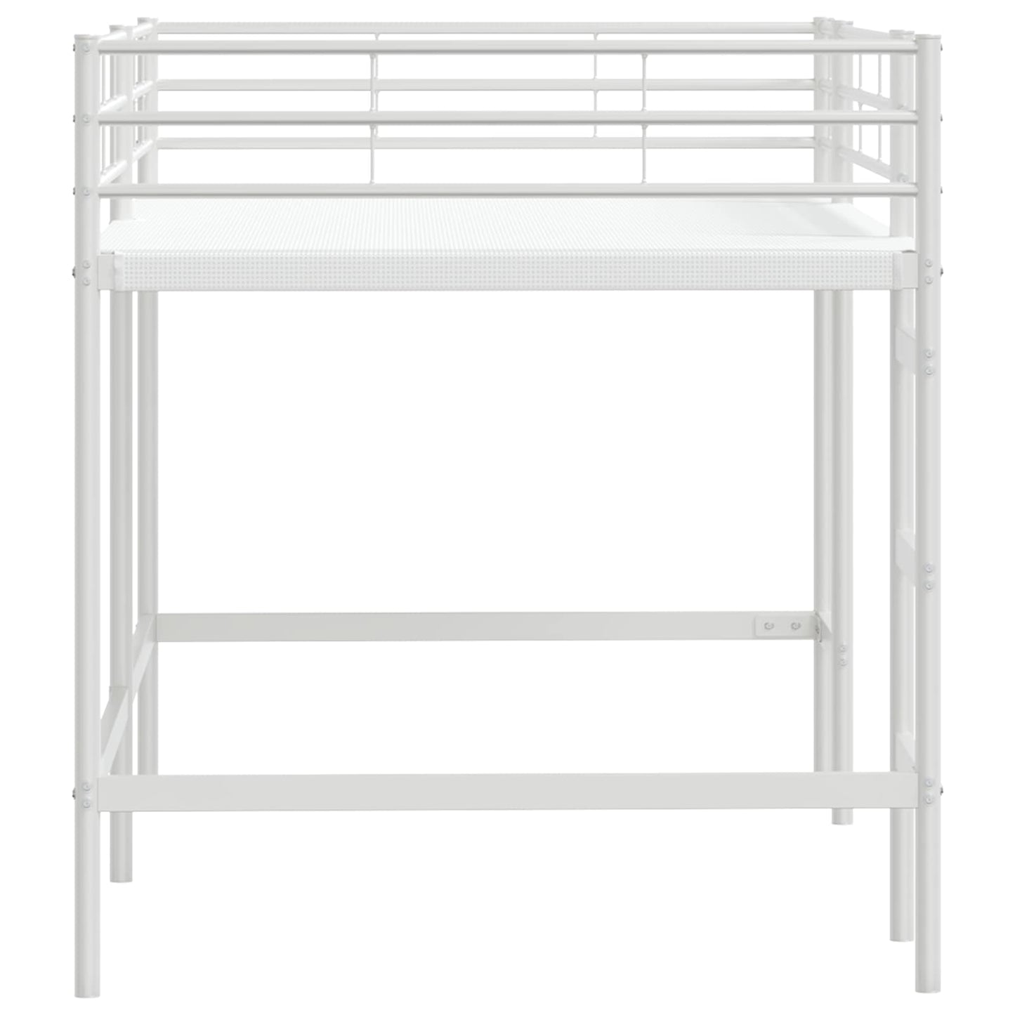 Kids'Loft Bed Frame White 100 x 200 cm Steel
