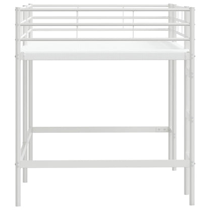 Kids'Loft Bed Frame White 100 x 200 cm Steel