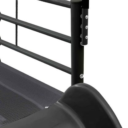 Kids'Loft Bed Frame with Slide Black and Anthracite