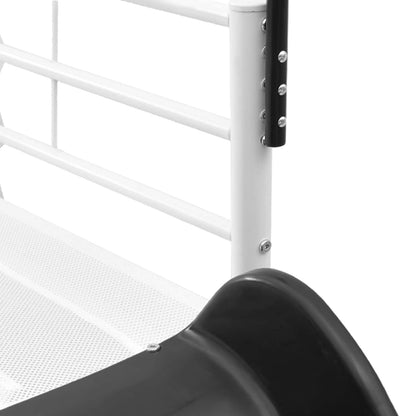 Kids'Loft Bed Frame with Slide White and Anthracite
