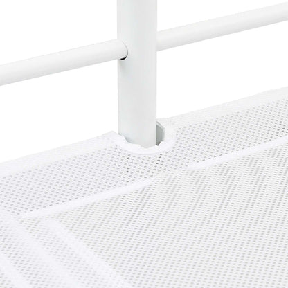 Kids'Loft Bed Frame with Slide White and Anthracite