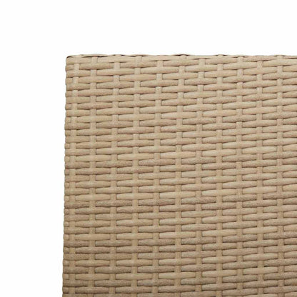 Garden Stacking Chairs 4 pcs Cream and Brown 54 x 56 x 90 cm