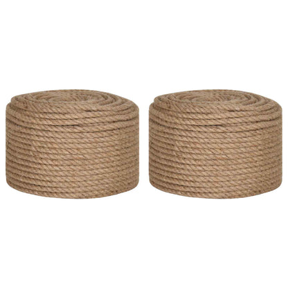 Jute Twine 2 pcs 2 mm 100 m Natural 100% Tossa jute