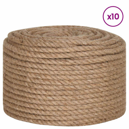 Jute Twine 10 pcs 2 Natural 100% Tossa jute