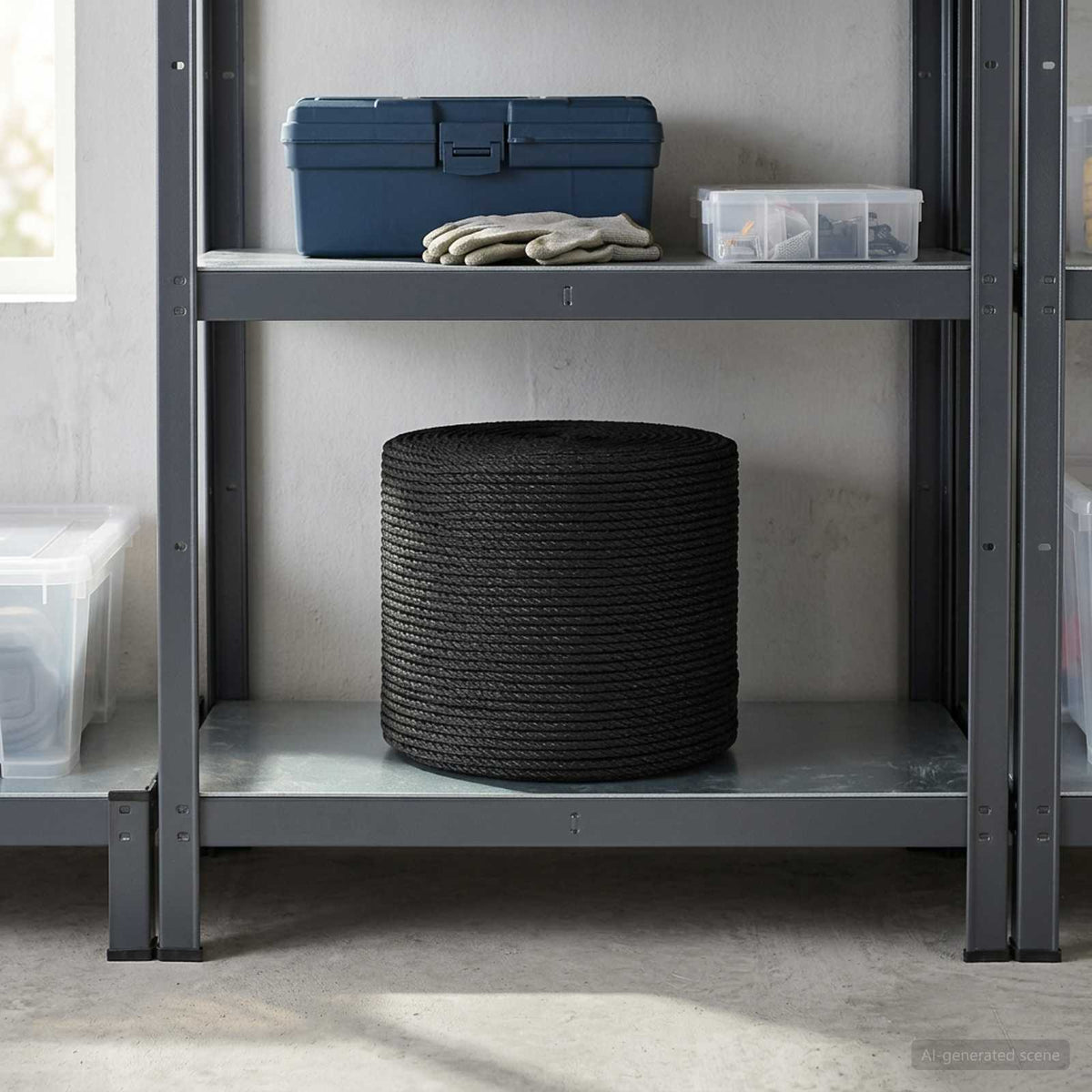 Jute Twine 10 pcs 2 mm Black 100% Tossa jute