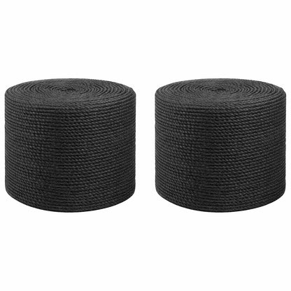 Jute Twine 2 pcs 2 Black 100% Tossa jute