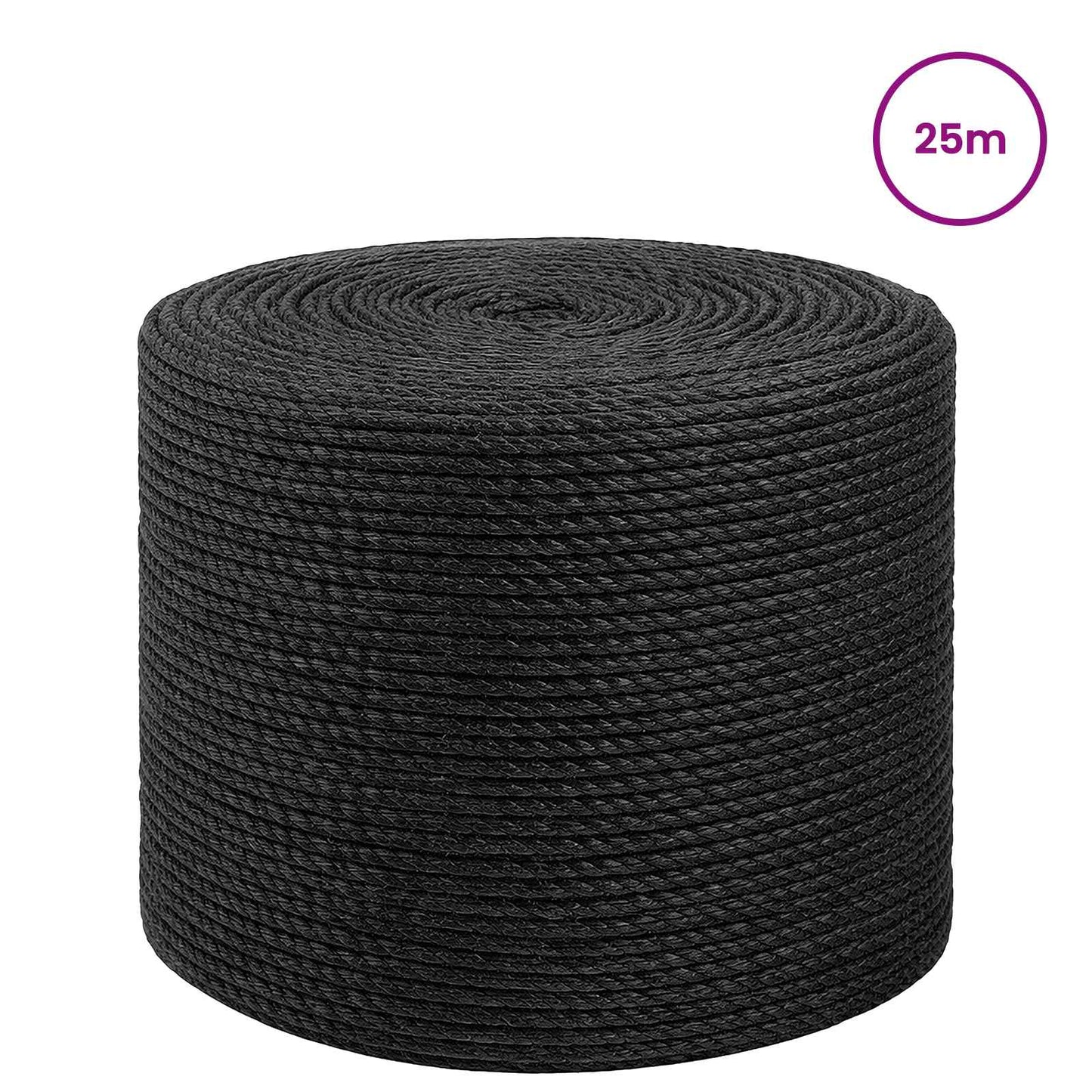 Jute Rope 6 Black 100% Tossa jute