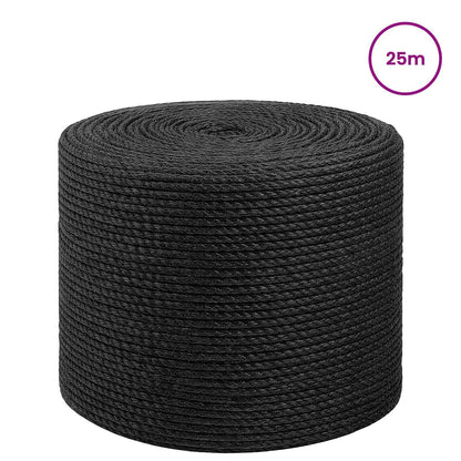 Jute Rope 6 Black 100% Tossa jute