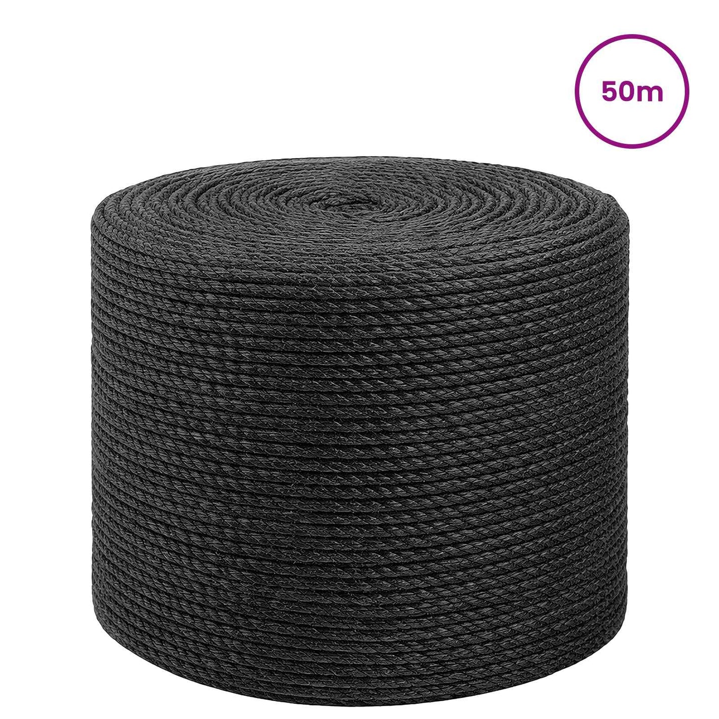 Jute Rope 6 Black 100% Tossa jute
