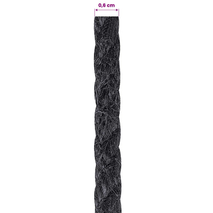 Jute Rope 6 Black 100% Tossa jute